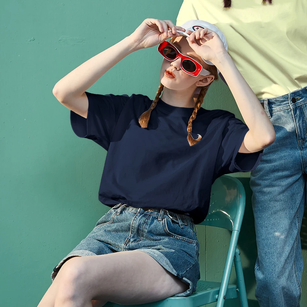 통기성 티셔츠 여성 Haikyuu OYA 힙합 캐주얼 블랙 반팔 탑티, 2022 여름 신제품 소프트 하라주쿠 Camiseta Hombre