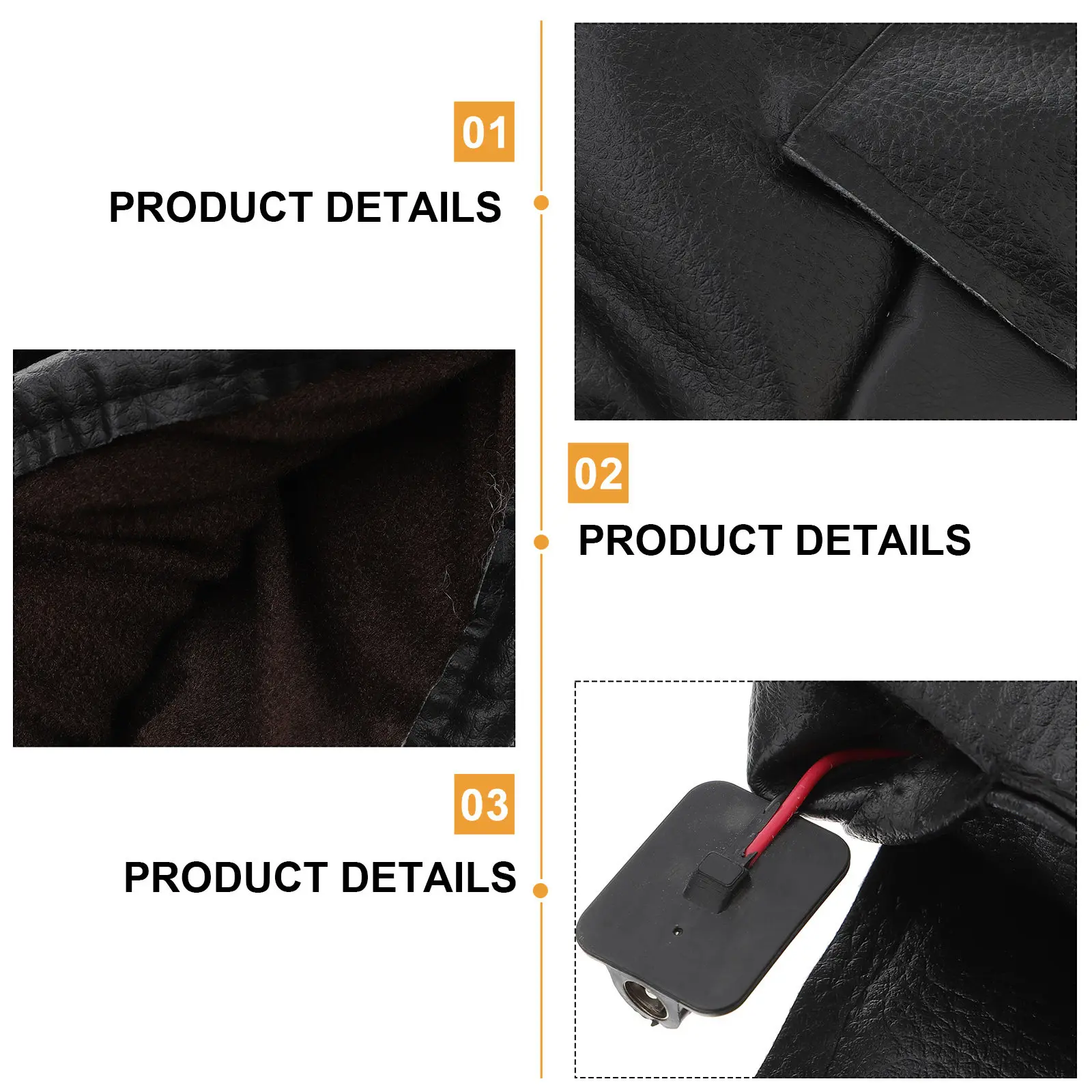 1Pair Electric Heated Motorcycle Gloves Waterproof Warm Keeping for Skiing Cycling Snowmobiling Outdoor Work Cold Weather