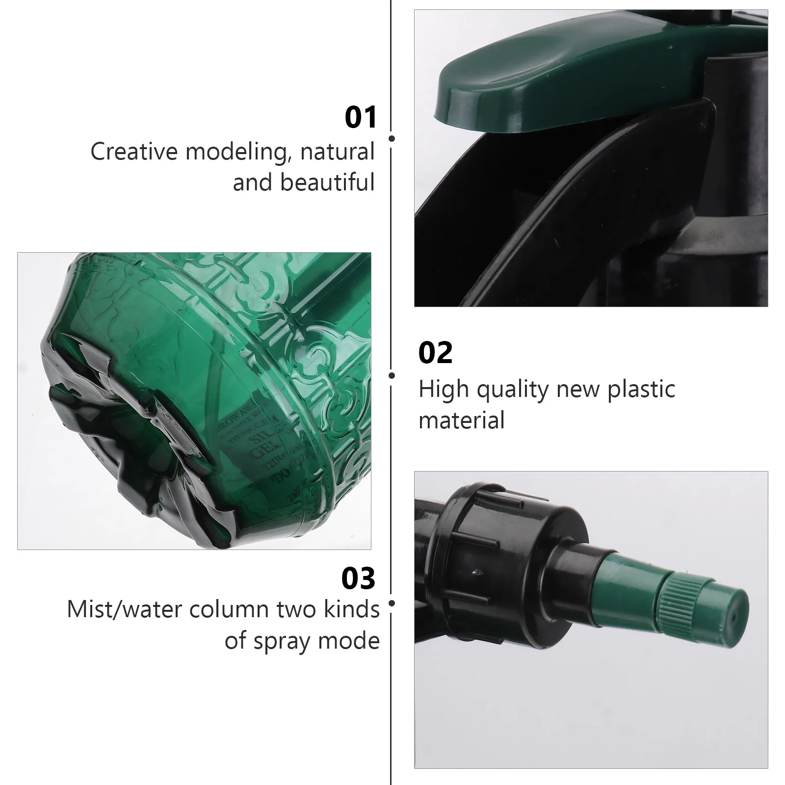 

Portable Durable Plastic Watering Can H Press Sprayer Gardening Container Flower Kettle Yard Balcony Plants Long Life Wear