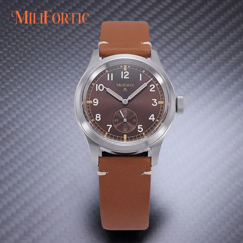 

Milifortic D12 Военные часы M060 39 мм Dirty Dozen Sub Dial Автоматические полевые механические 100 м Водонепроницаемые мужские часы