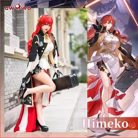 IN STOCK UWOWO Himeko Cosplay Honkai Star Rail Cosplay Himeko Costume スターレイル Cosplay Outfit Halloween Costumes Women Dress
