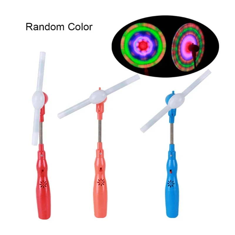 

Kid Toys Music Strip Shape Flash Stick Glowing Toy Rotating Magic Wand Flashing Light Up Spinning Windmill