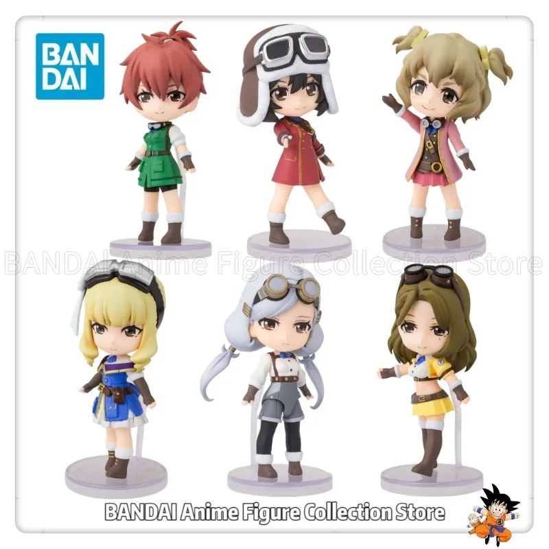 

В наличии оригинальный BANDAI SPIRITS Figuarts Mini Kotobuki Squadron in The Wilderness Leona / Zara / Kyrie / Chika / Эмма / Кейт