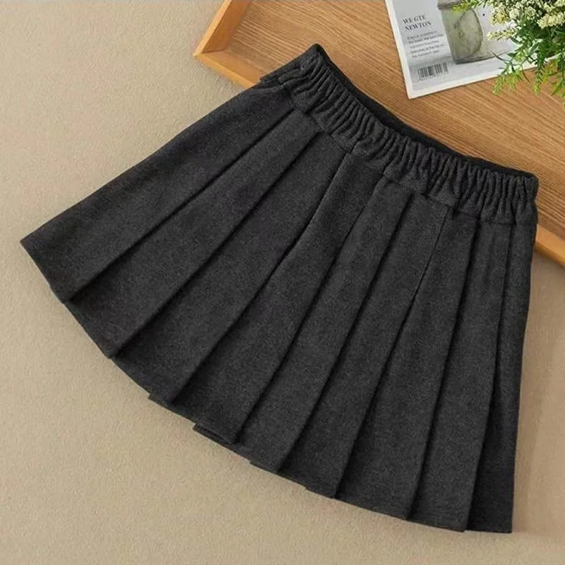 Girls Skirt Spring And Autumn 2024 New Children's Pleated Skirt girls College Style Short Skirt Student JK Uniform Skirt