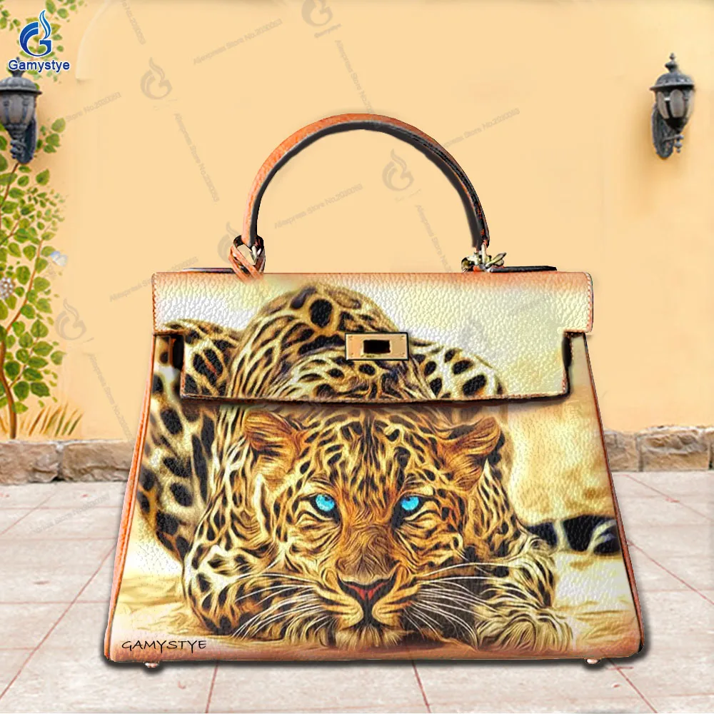 

Shoulder Bags Sac De Luxe Femme Luxury Bags Women Fashionable leopard print pattern High Quality Genuine Leather Street Fashion