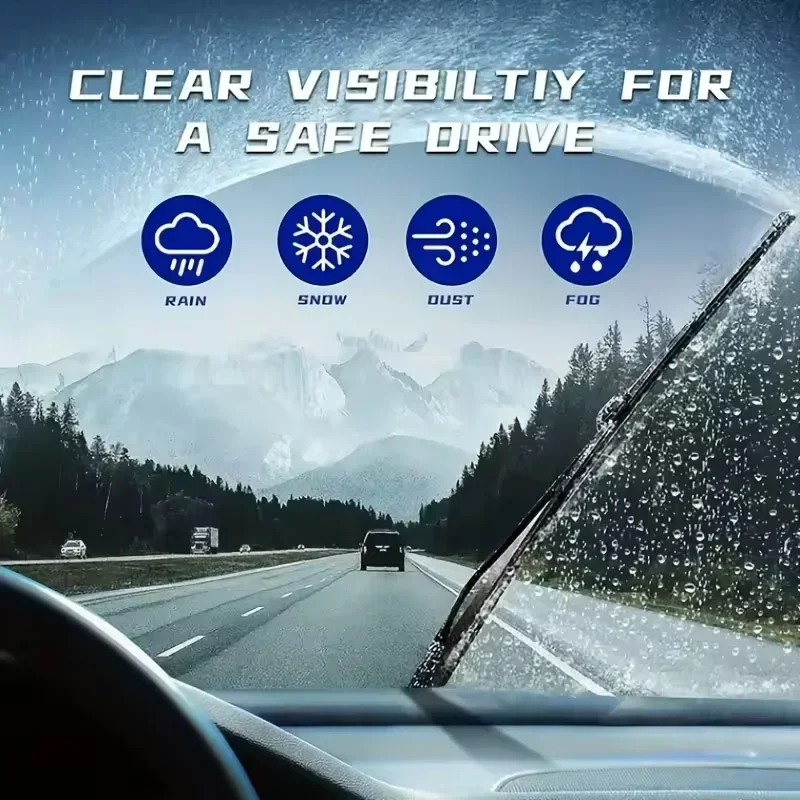 For Toyota Mark X X120 2004 2005 2006 2007 2008 2009 Accessories Universal Windscreen Wipers Blades Front Window Cutter U J Hook view 2