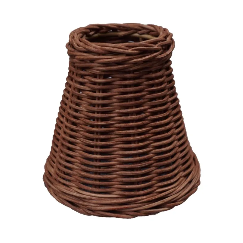 Handmade rustic rattan chandelier shade