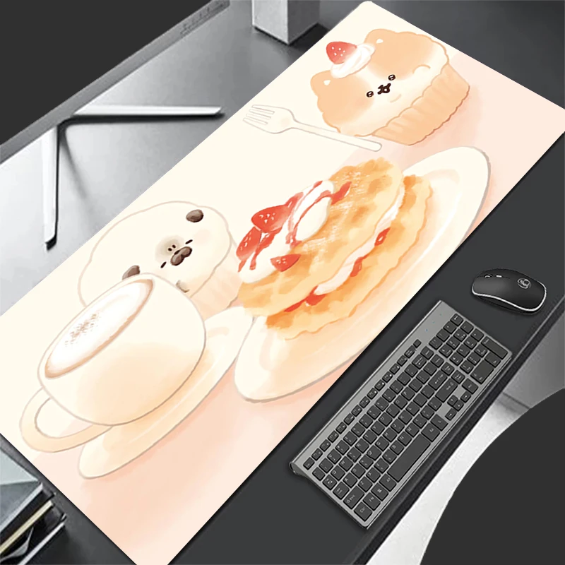 

Mousepad Pattern Gaming Mats Rubber Cartoon Mouse Pad PC Accessories Desk Mat HD Cute Bread Dog Non Slip Table Mat Keyboard Pad
