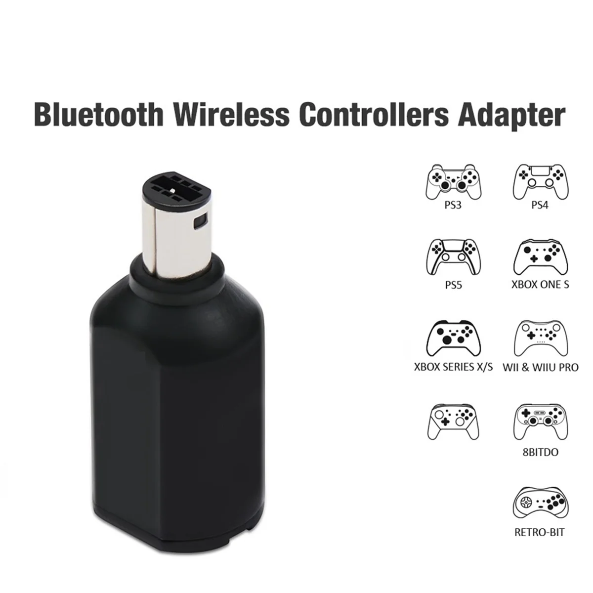 

POP-lWireless Bluetooth Game Controllers Adaptor for NGC GameCube Console to PS3 PS4 PS5 Switch Pro Gamesir T4 Pro