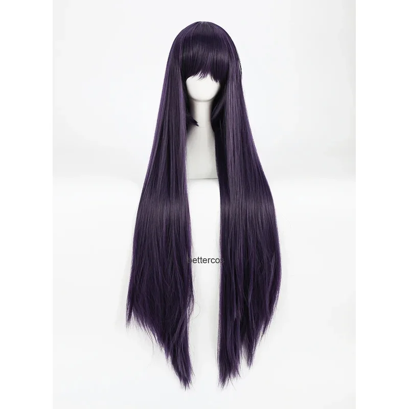 2025 22 Inu x Boku SS Ririchiyo Shirakiin Riricho شعر مستعار تأثيري s 100 سنتيمتر طويل الأرجواني الأسود مقاومة للحرارة الشعر الاصطناعية + شعر مستعار C