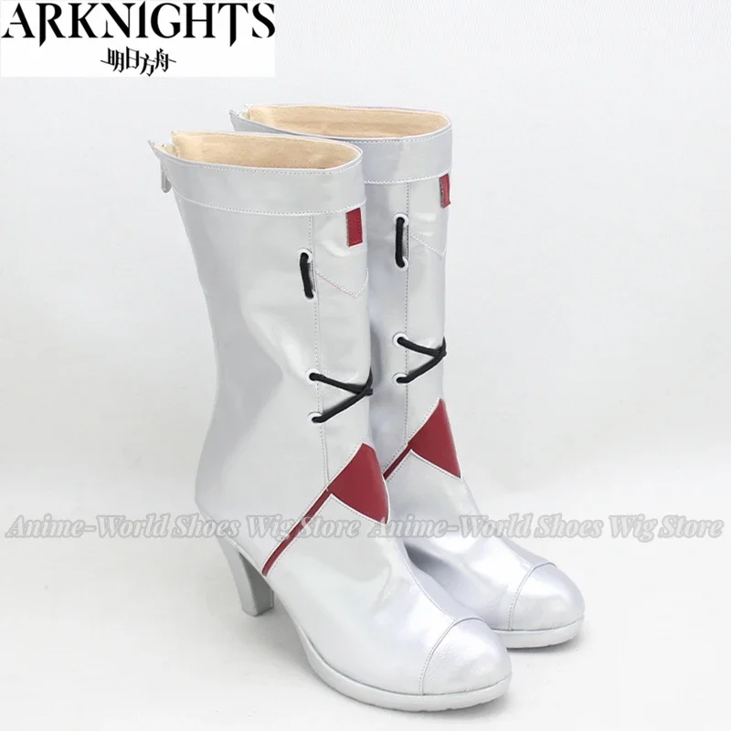 Game Arknights Skadi Cosplay Shoes PU Shoes Halloween Carnival Boots Cosplay Props Custom Made