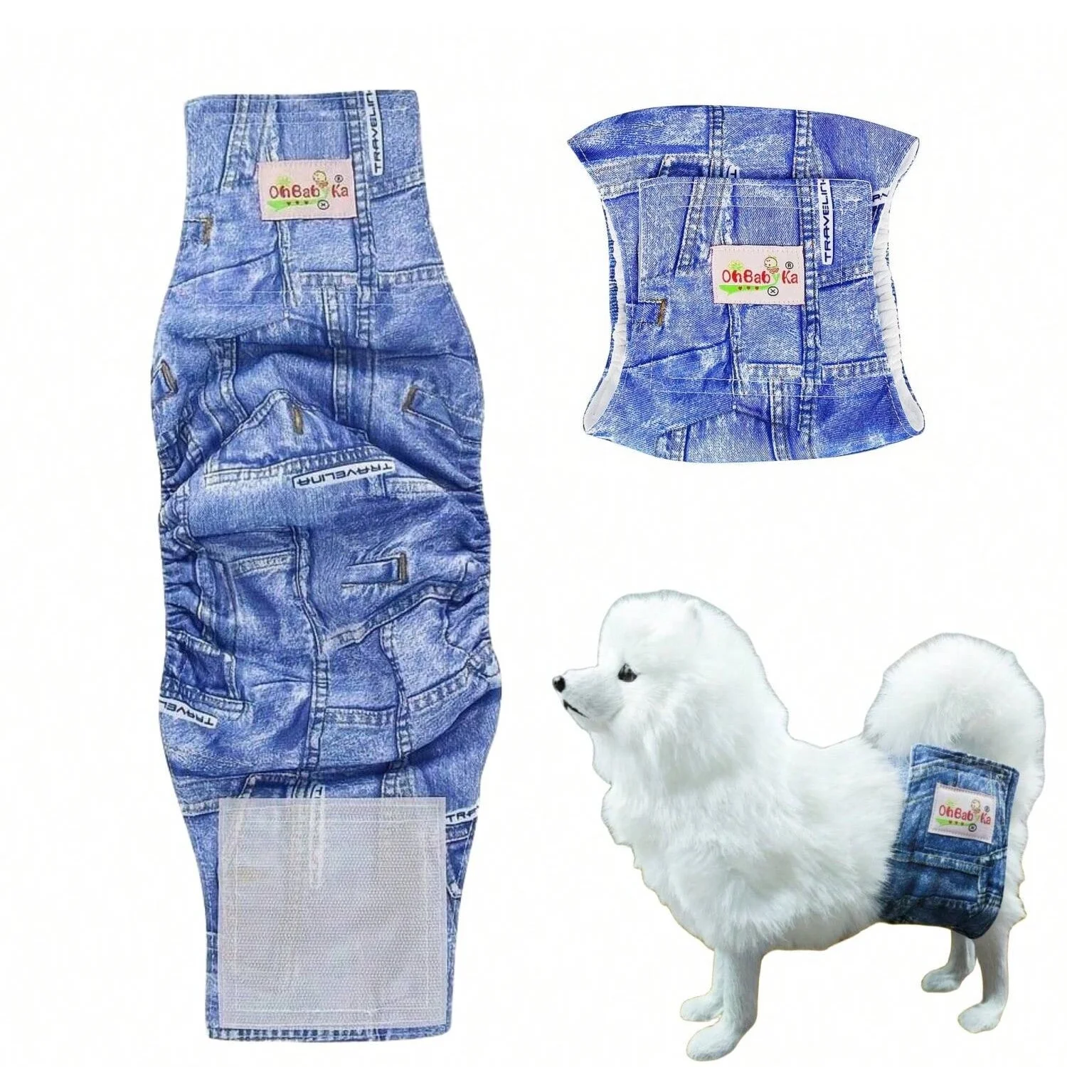 1 adet yıkanabilir erkek köpek bezi kullanımlık Pet fizyolojik sıhhi pantolon Nappy göbek bandı Wrap yüksekliği emici sızdırmaz bezi