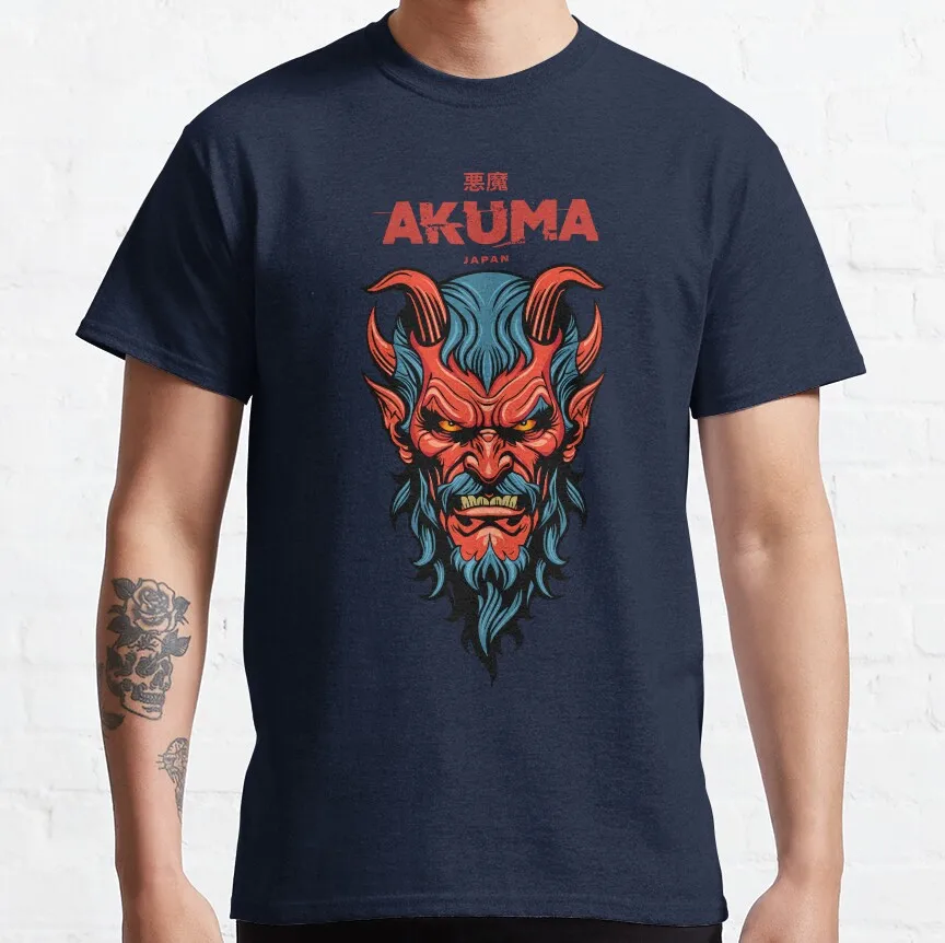 

0330 Akuma 80s Combat Street fighter Gift t shirt Retro Arcade game Graphic Tee Y2K Clothes 100% cotton Large size Tops