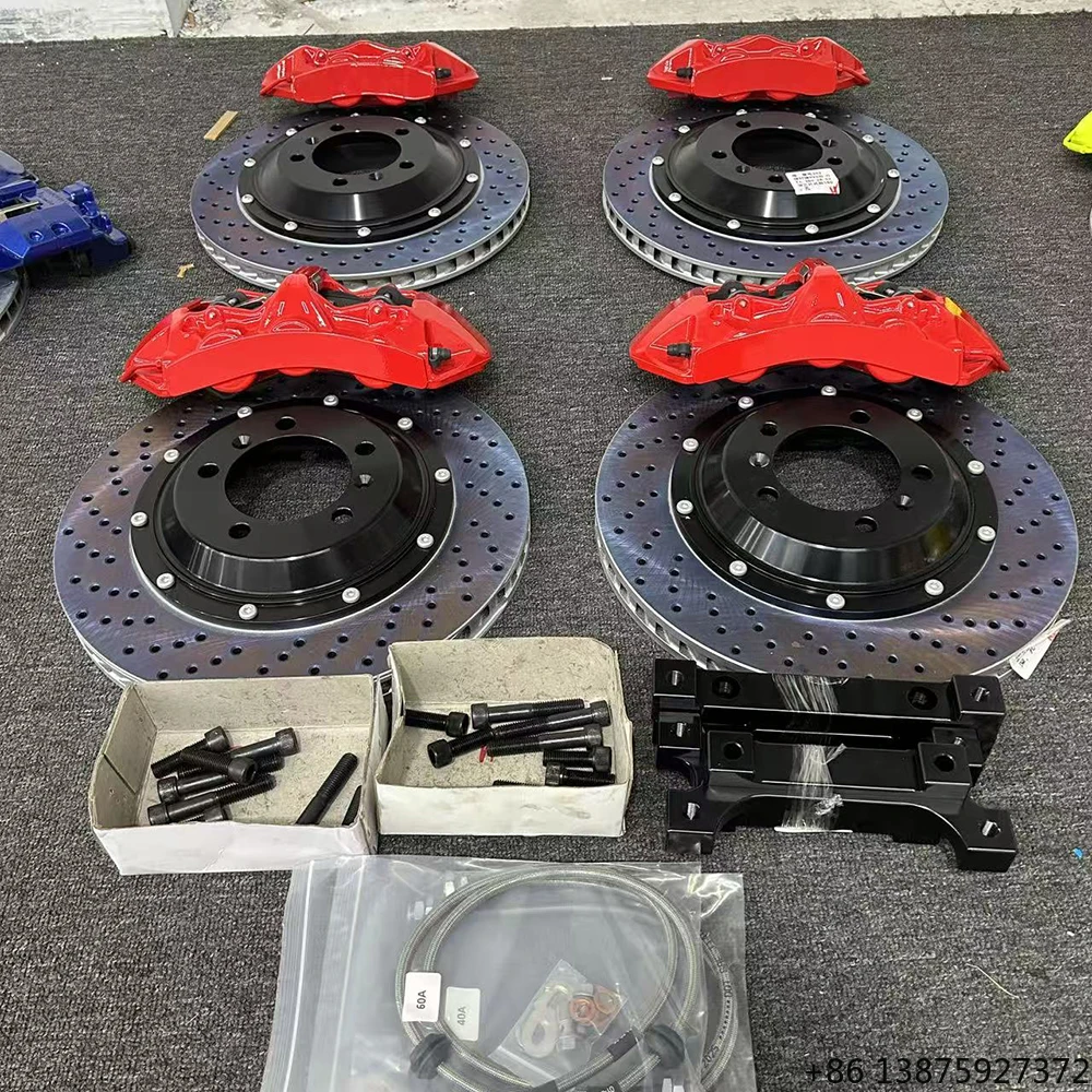 Nuevo Kit de Frenos Grandes de 6 Pistones Delanteros y 4 Pistones Traseros para E90 M3 Q50 540i E60 F30 F32 Mk4 de Aluminio