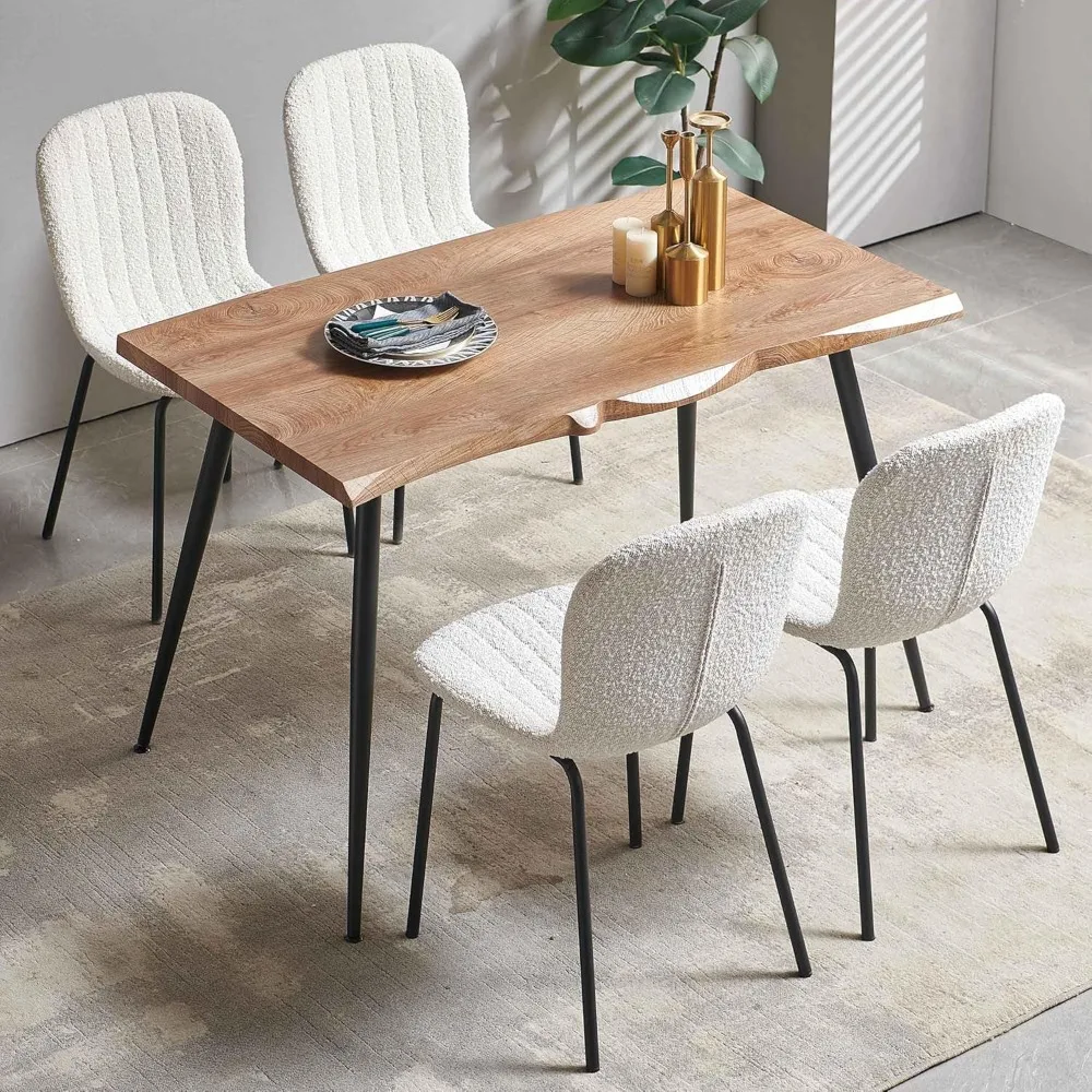 5 Piece Dining Table Set for 4 Modern Table Set and Chairs 47