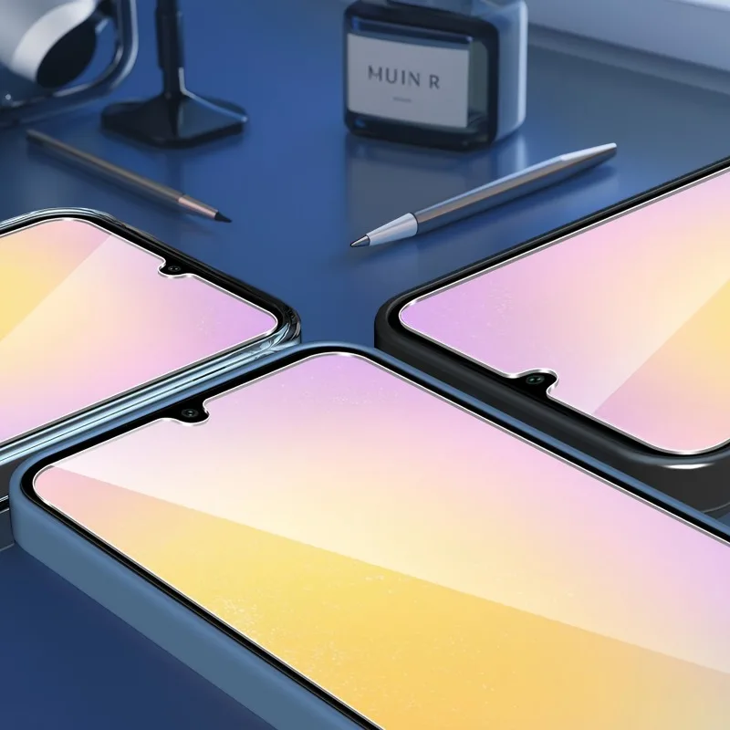 3 قطعة واقي للشاشة من الزجاج المقسى لهاتف سامسونج جالاكسي A25 A15 A05 A55 A35 زجاج الهاتف لهاتف سامسونج A54 A34 A74 A24 A14 زجاج