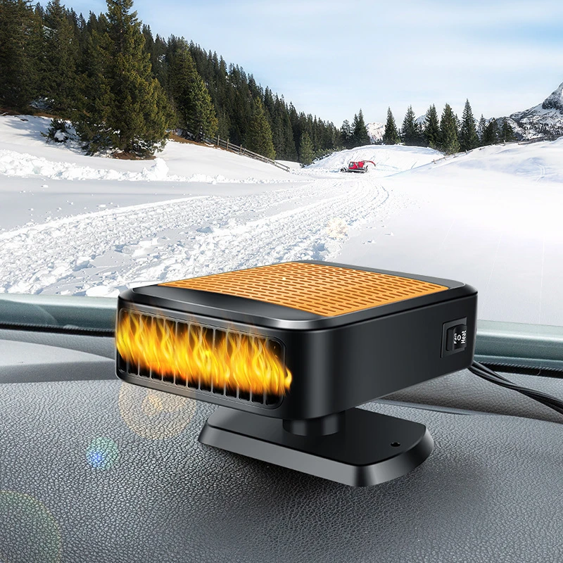 3-in-1 12V Car Heater & Aromatherapy Defroster - Fast Heating, Ice Clearing & Fragrance Diffusion for Winter Comfort