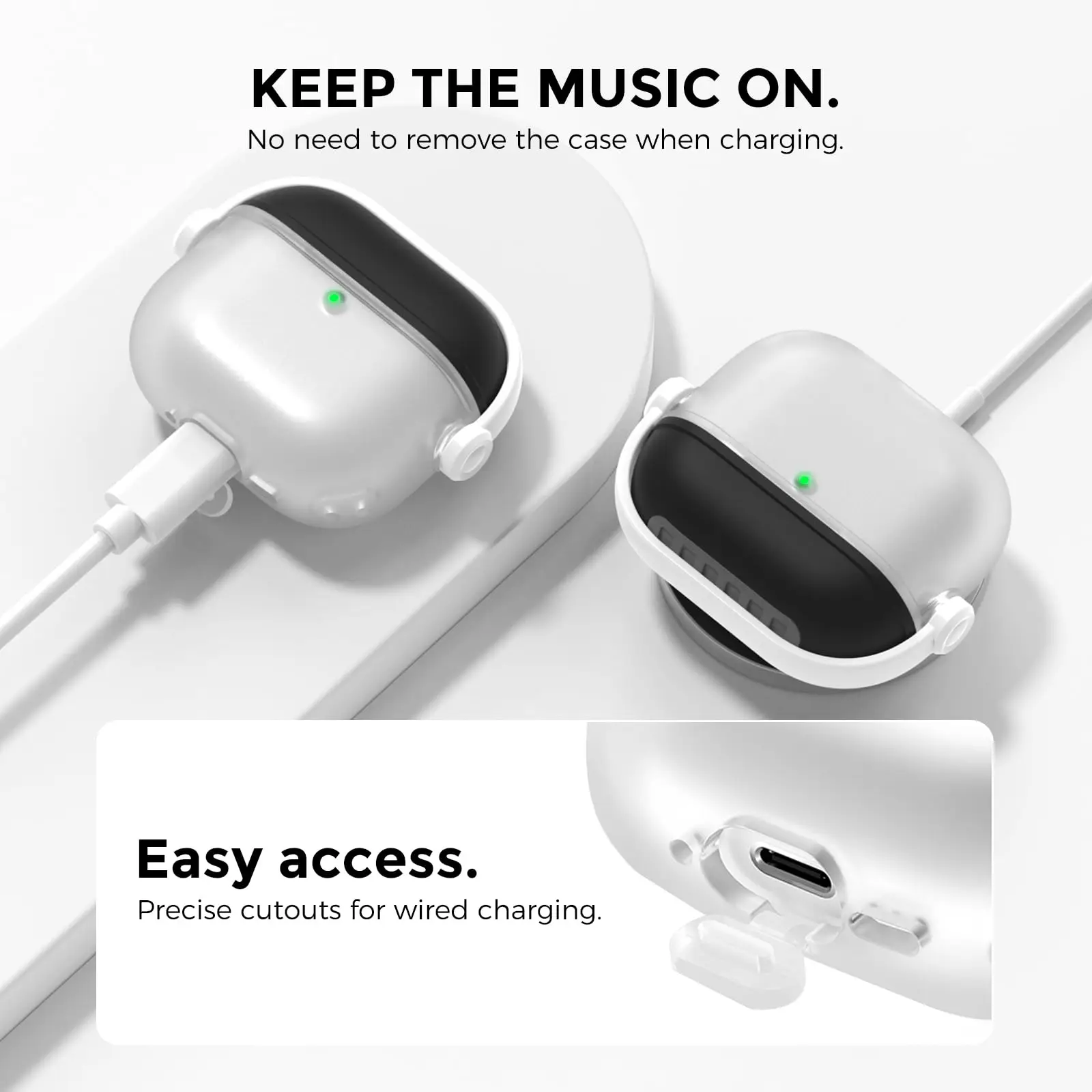 Per custodia AirPods Pro 3 con blocco sicuro Design carino per cuffie musicali con kit di pulizia Cover morbida in silicone per AirPods Pro 3