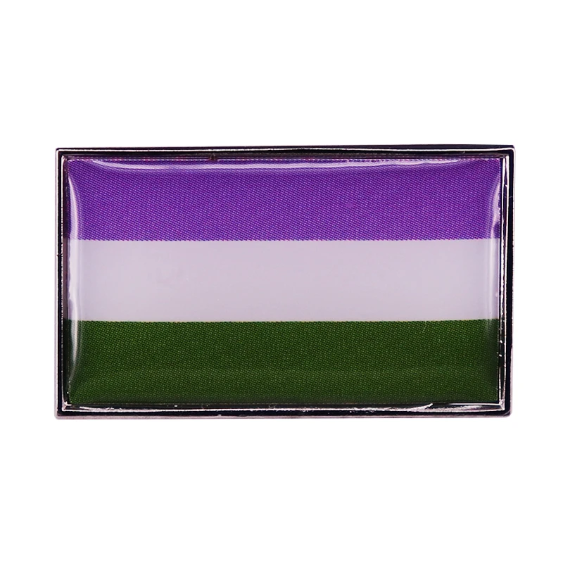 

GenderQueer Pride Flag badge pins for backpacks
