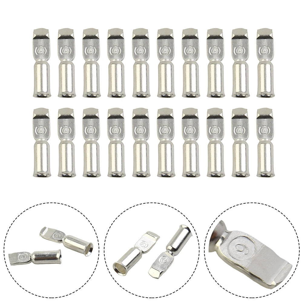 20 Copper Terminal Connectors for 50A For  Style Up to 600V Compatible with 6 12 AWG Wire for Battery Systems