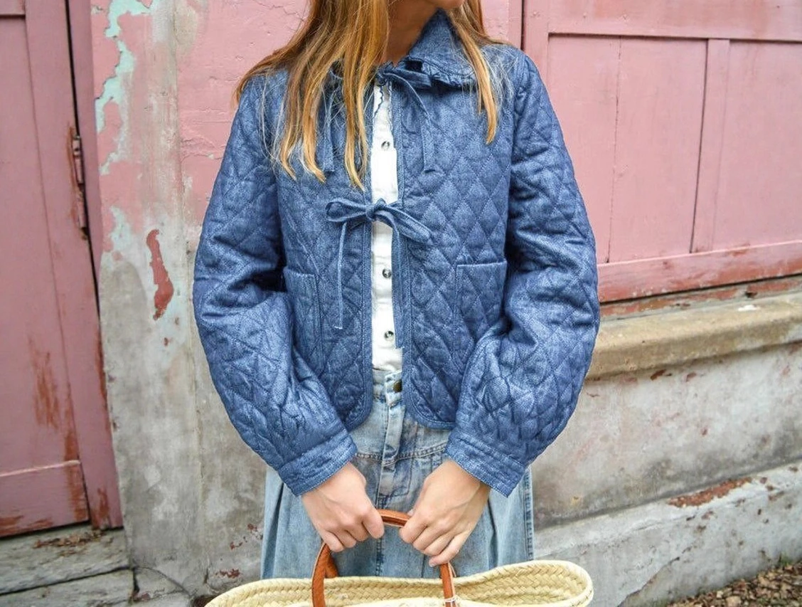 2025 Women's New Russian Autumn/Winter Collar Strap Cotton Jacket Top Coat