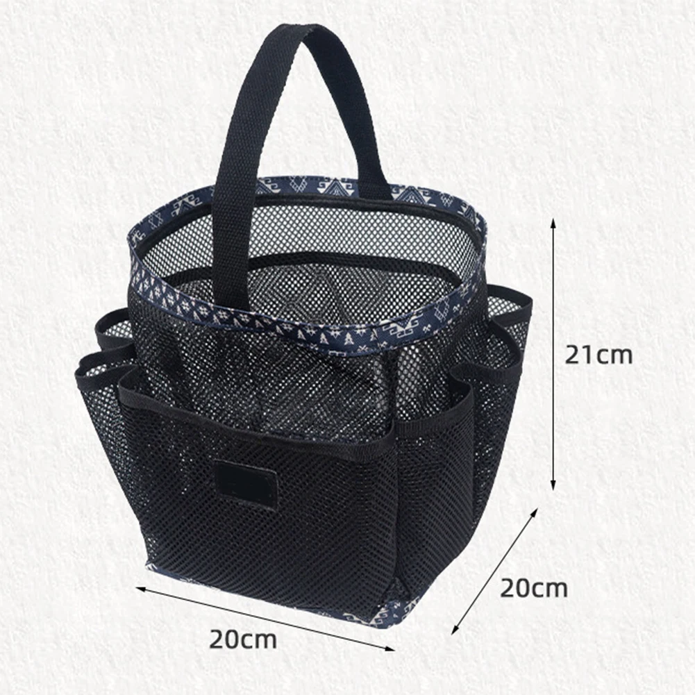 Shower Caddy Storage Bag With Handle Multi-Purpose Portable Bag For Swimming Bathroom