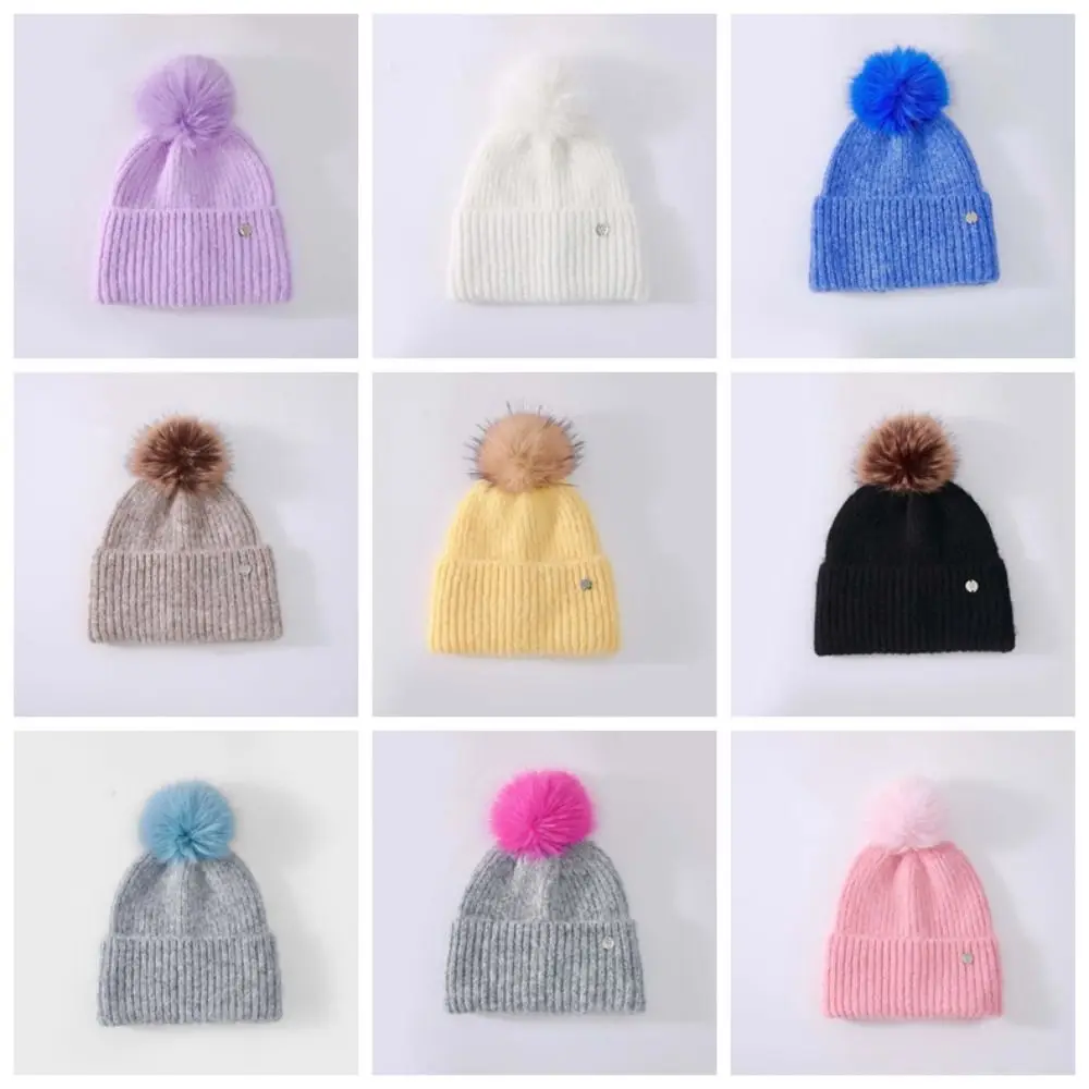 قبعة صوفية شتوية مرنة متعددة الاستخدامات على الطراز الكوري العصري قبعة صوفية ناعمة تناسب جميع الأعمار قبعة صغيرة بدون إطار هدايا #5