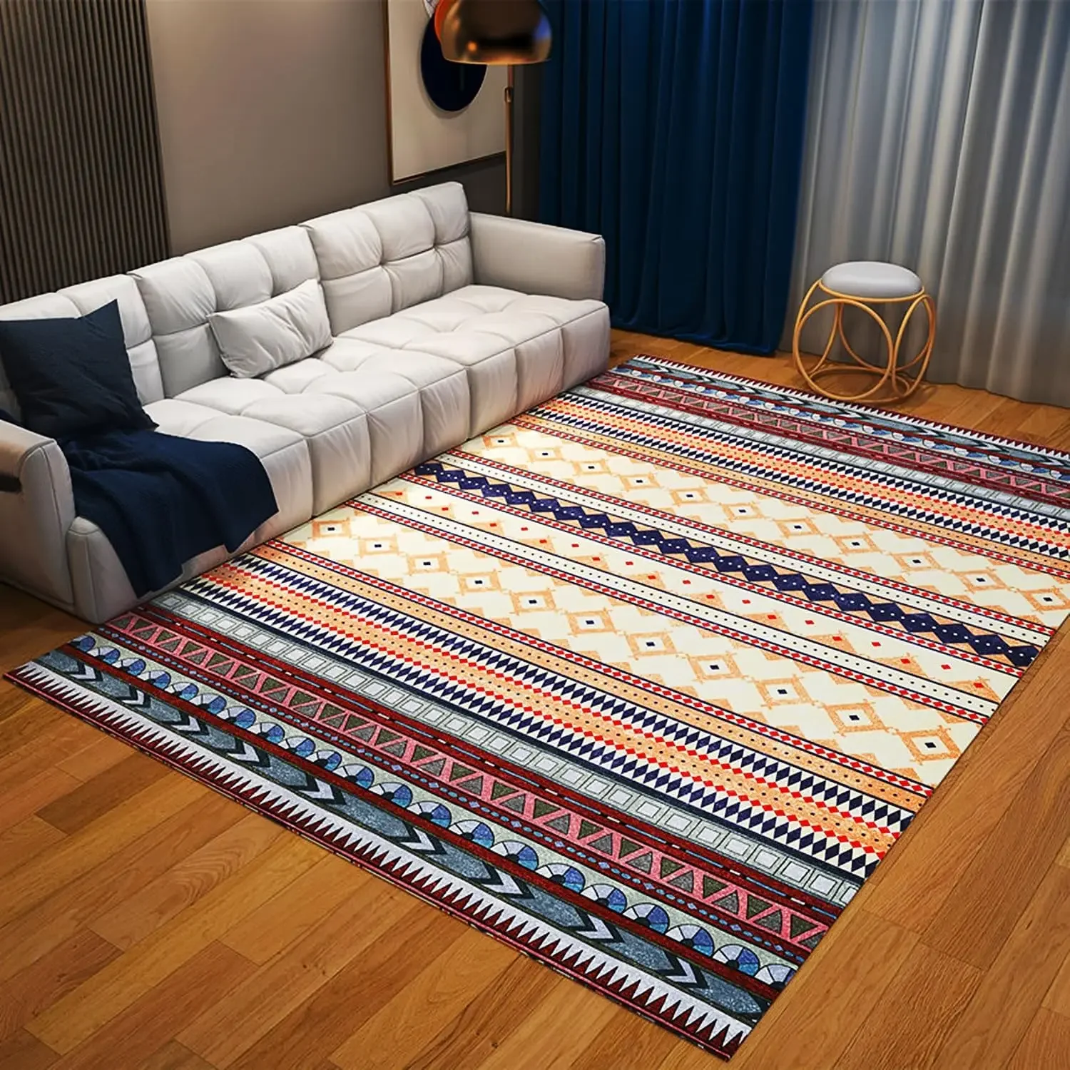 Heated Floor Mat Under Desk for Foot Warmer, Electric Heated Carpet Area Rug, Adjustable Temperature Electric Heating Pad Floor