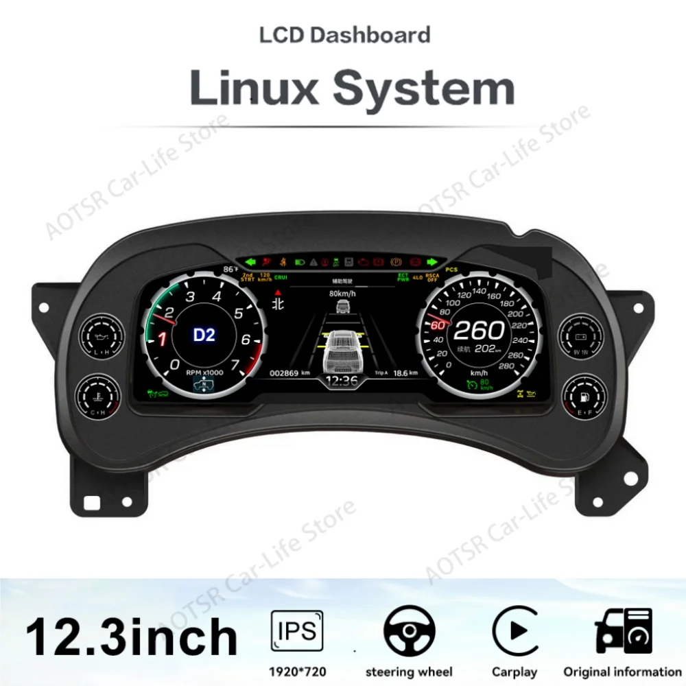 

For Cadillac Escalade Chevrolet Tahoe GMC Yukon 2001~2007 Digital Dashboard Speedometer meter Virtual Instrument Cluster Cockpit