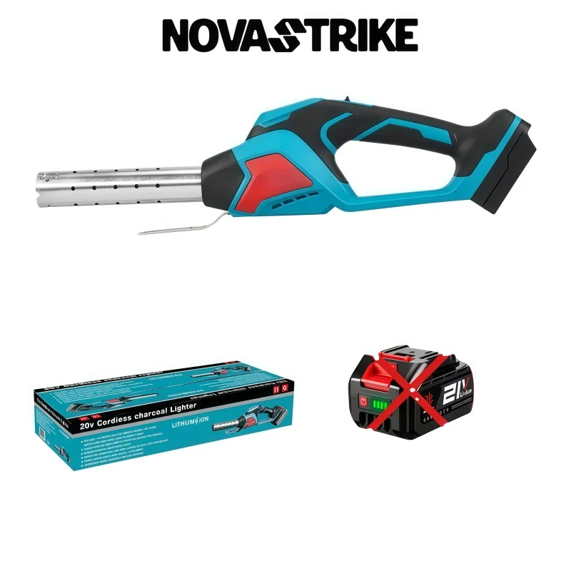 800℃ 3IN1 Cordless Hot Air Blower Multifunctional Handheld Lighting Charcoal Camp Power Tool For Makita 18V Battery