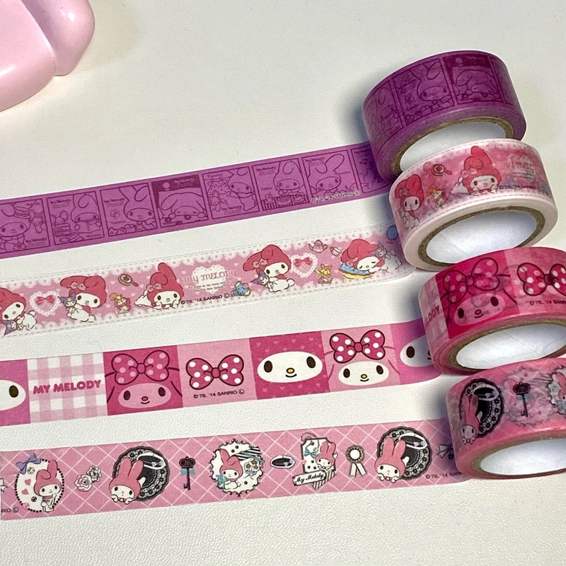 Cute Cartoon Rabbit Decoration Adhesive Masking Washi Tape Kids Gift Scrapbooking Journal Collage Material Sticker Stationery