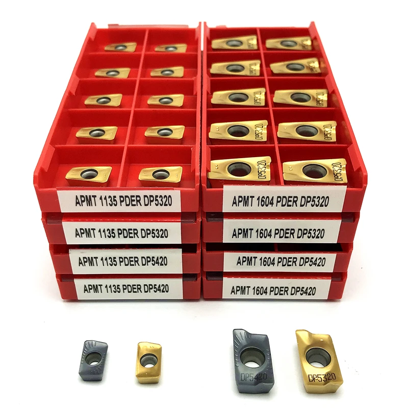 APMT1135 APMT1604 PDER DP5320/DP5420 outil de fraisage Indexable Inserts en carbure outils de tour CNC traitement de l'acier insert de tournage