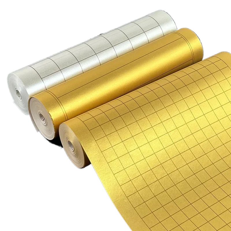 Chinese Style Griding Xuan Paper Antique Long Scroll Treated Rice Paper Small Regular Script Calligraphy Practice Xuan Paper