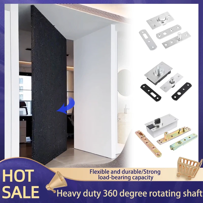 

Heavy-duty Rotating Shaft 360° Rotating Wooden Door 400kg Load-bearing Hidden Hinge Upper and Lower Door Shaft Hinge Hardware