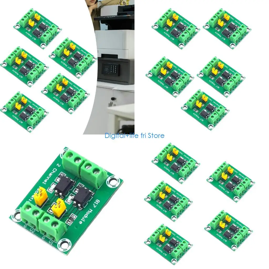 E06D Voltages Isolation Module with 817 Optocoupler Converts Inputs from 3.3V 5V to Outputs 3.6 24V Suitable for Pulse