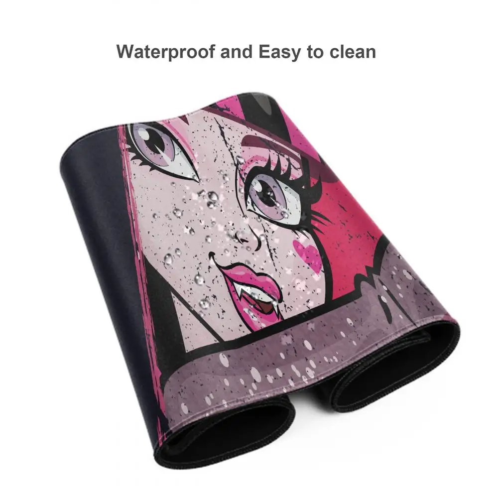 Cartoon Monster High Mauspad Mauspad Schreibtisch Mauspad niedlich HD Schreibtisch Pad erweitert Gaming Tastatur Matten Gamer Mauspad 90x40