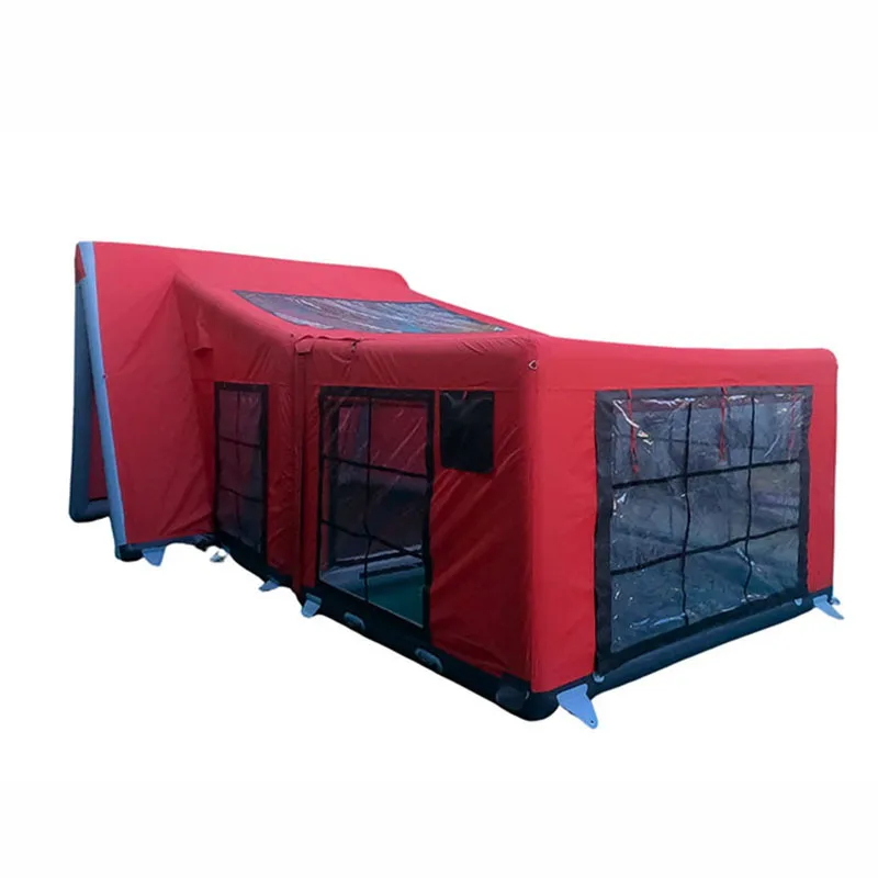 Camp Inflatable Roof Tent Outdoor Camping Quick Open Family Tent Thickened Rainproof Warm One Room One Hall Tent