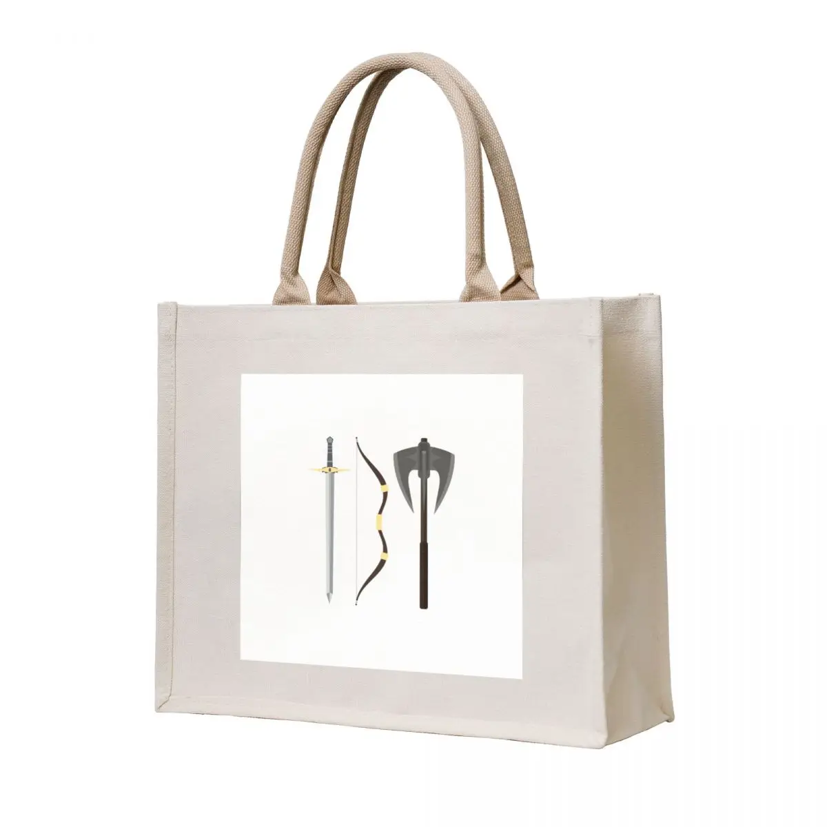 

You have my sword and my bow and my axe - White - Fantasy Tote Bag bags luxury women sac pour femme