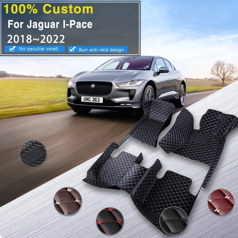 

Car Floor Mats For Jaguar I-Pace IPACE I PACE 2018~2022 Carpet Leather Mat Anti Dirty Pad Cubre Pisos Para Autos Car Accessories