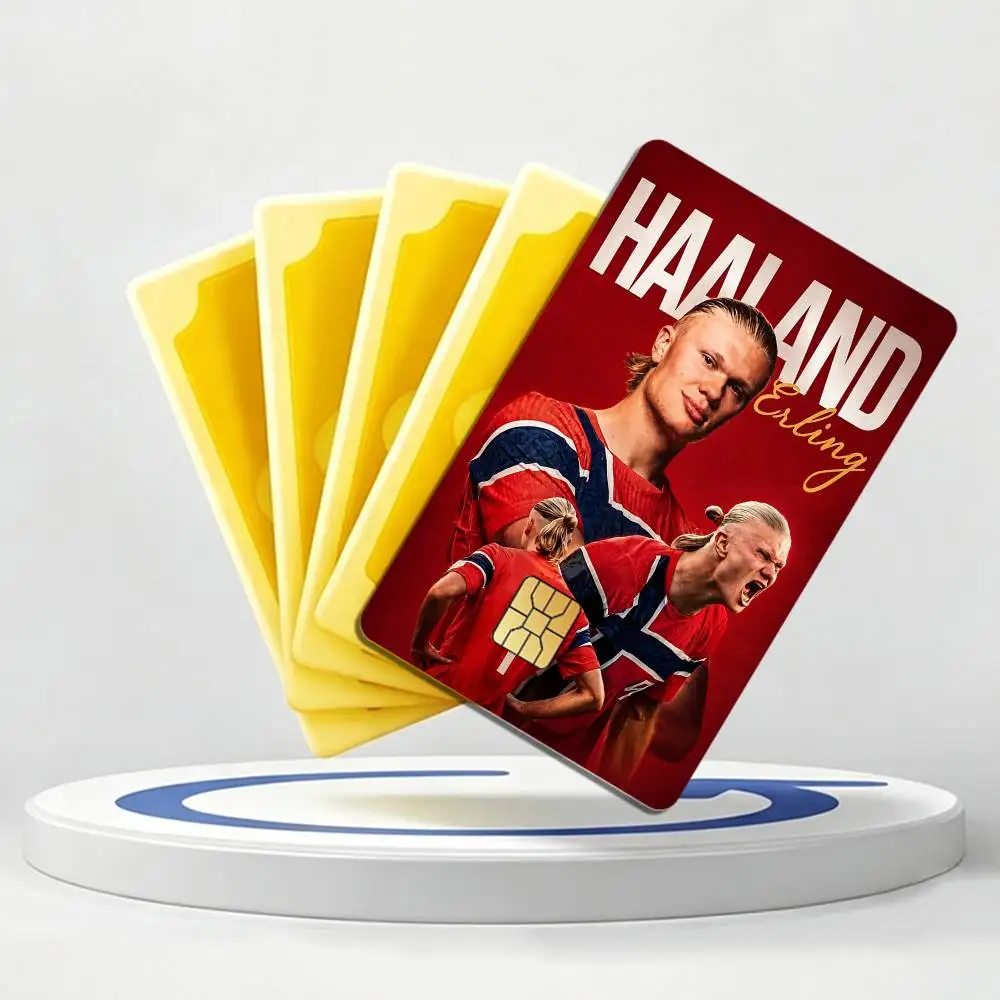 Norwegian E-Erling Haaland-NO9 Card Stickers for Bank Access Protective Waterproof Film Cover Sticker Gift
