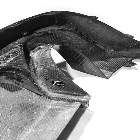 폭스 바겐 2020 + 골프 8 VW MK8 R GTI 풀 드라이 탄소 섬유 후면 범퍼 디퓨저 스포일러 바디 키트 교체