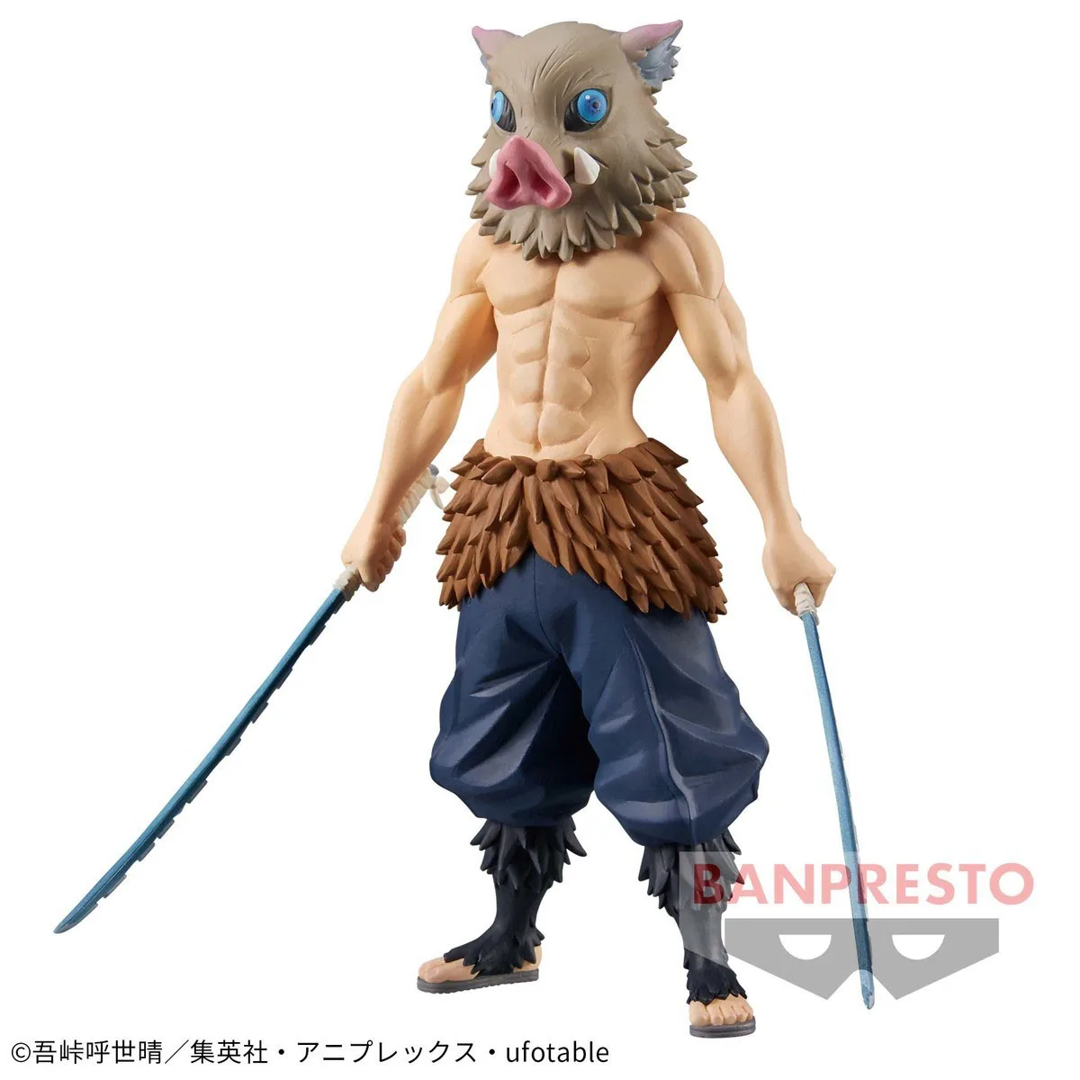 Original Genuine In Stock Bandai Banpresto Demon Slayer Anime Hashibira Inosuke Figure Collectible Ornament Kimetsu No Yaiba