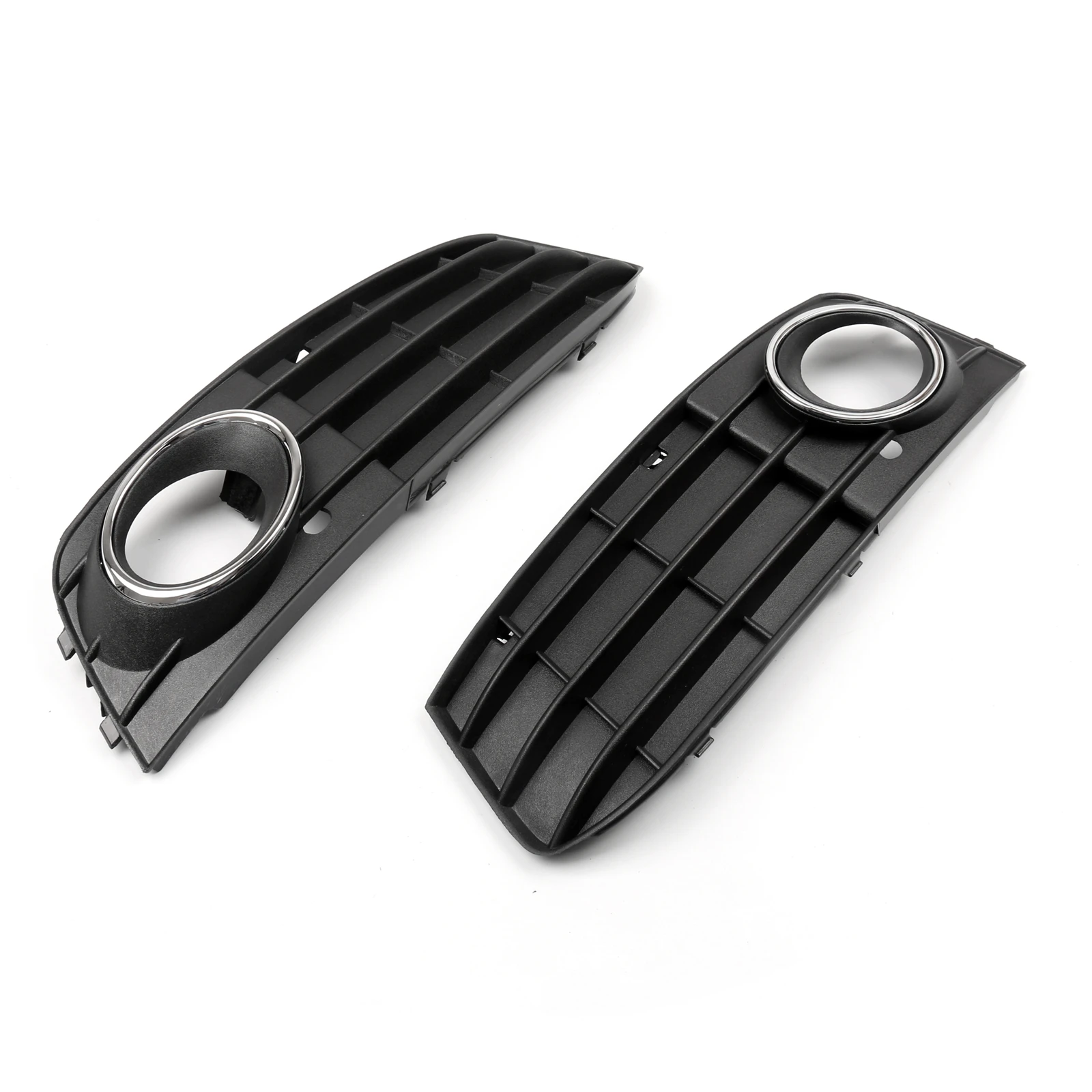 matte-black-front-bumper-fog-light-grille-cover-for-audi-a4-a4l-2009-2011