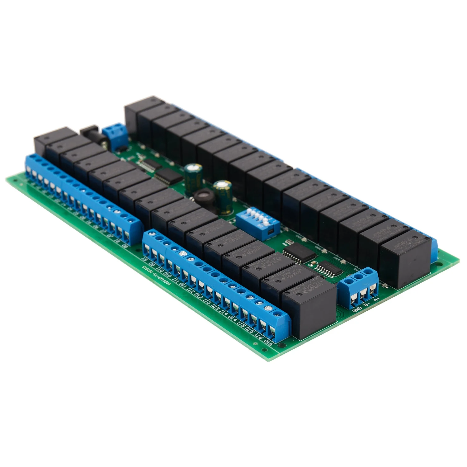 

YLS-R421C32 DC12V 32-канальный релейный модуль Modbus RTU RS485 с последовательным портом UART для ПЛК, светодиодов, домашней автоматизации, дверных замков