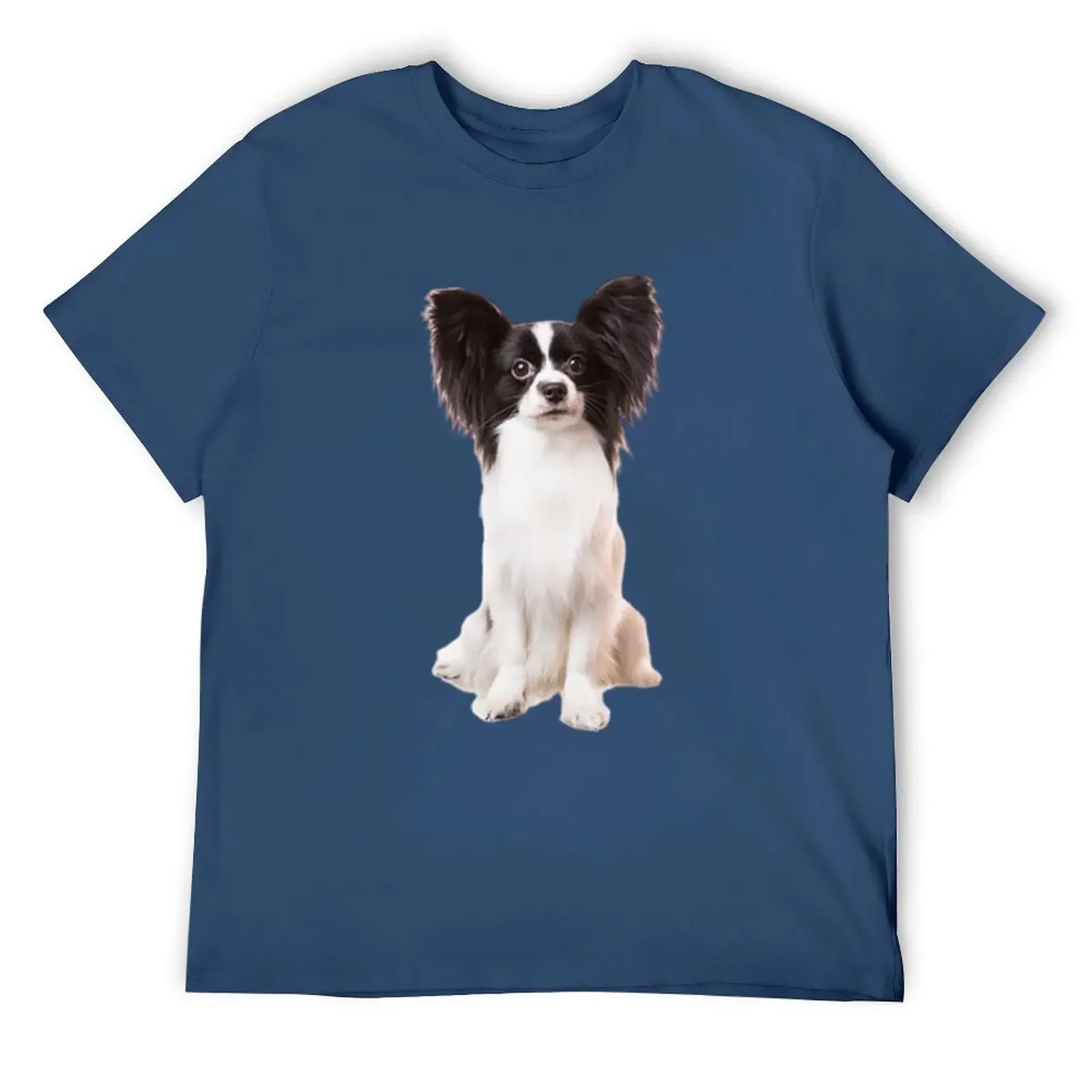 

papillon dog T-Shirt plus size clothes quick-drying Man t-shirt mens graphic t-shirts funny