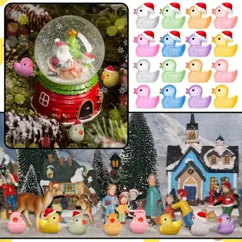 Vánoční pryskyřičné miniaturní figurky Ornamnet Kreslený Santa Claus Elk Sněhulák Sochy Dekorace Mikro Krajina Párty Laskominy 8 nejlepší prodej miniaturní vánoční figurky - №4