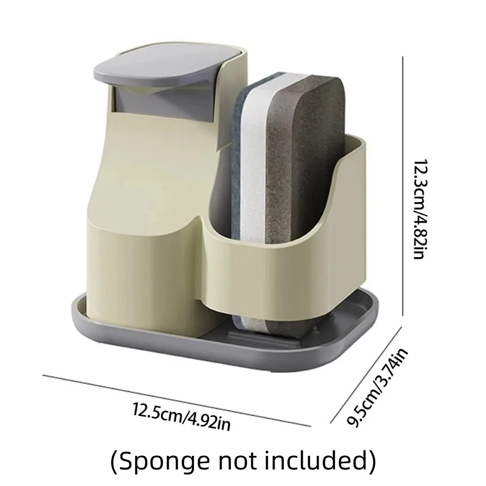 2-in-1 Hand Soap Dispenser Leak-Proof Hand Soap Pump Dual Soap Dispenser 650ml Practical Liquid Soap Container Countertop