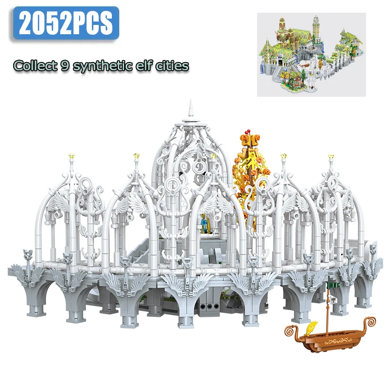 

2052PCS Movies Series MOC Long Pavilion Modular Building Blocks Model Assembly DIY Bricks Puzzle Toy Chrismas Gifts For Boy Kids