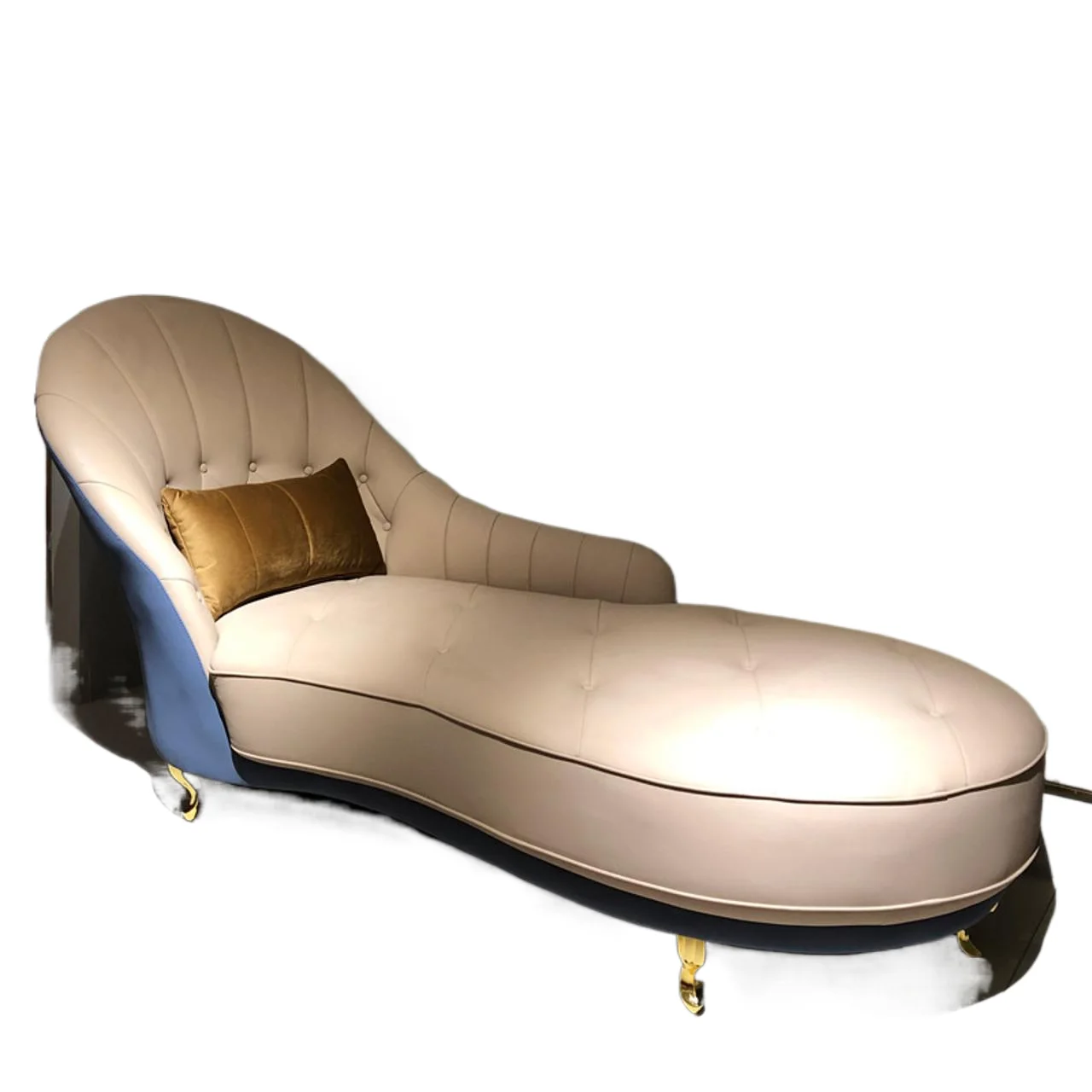 

Light luxury European concubine chair simple leather American small apartment living room bedroom beauty couch