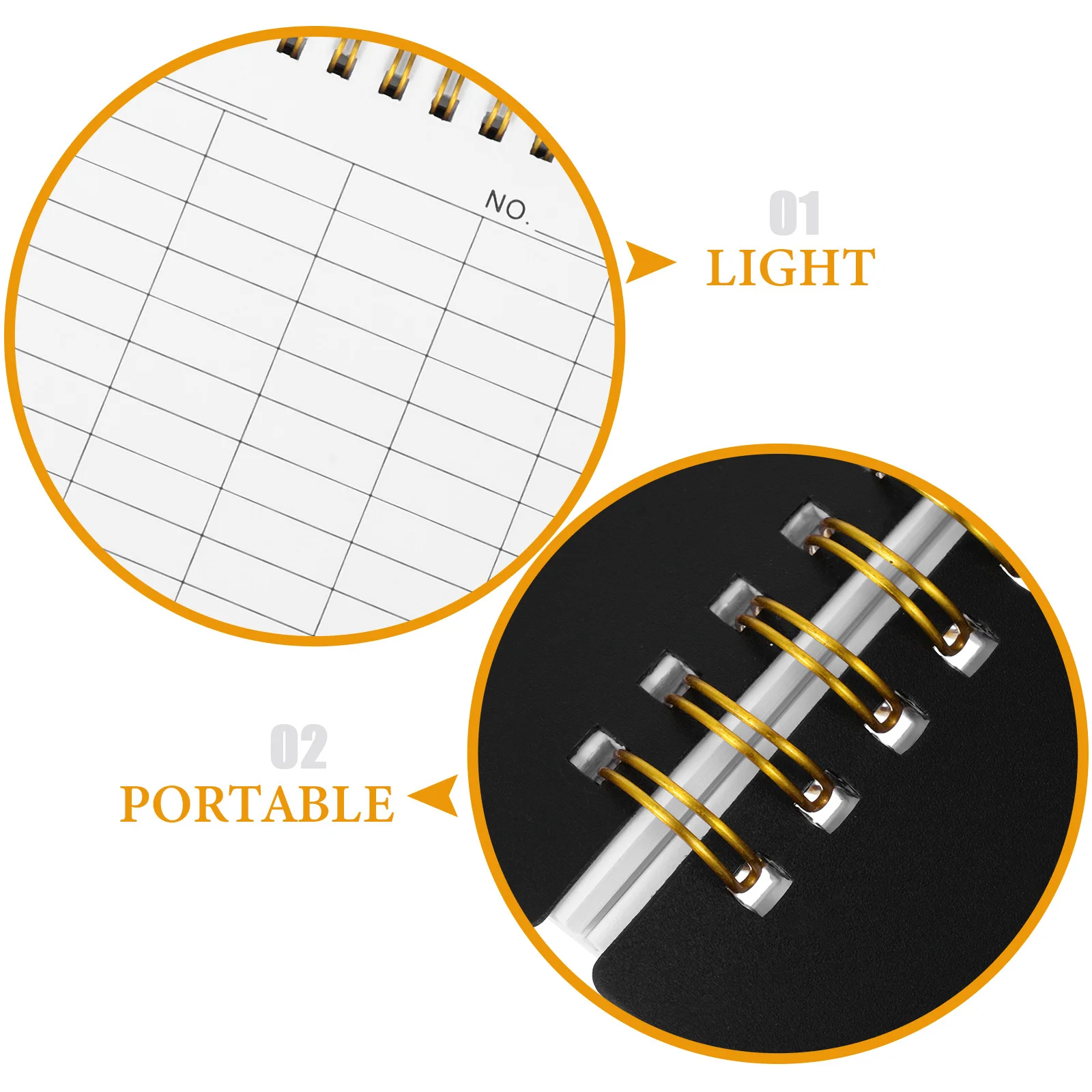 كتاب سجل المخزون مع صفحات مبطنة فارغة وغطاء PP قوي لحفظ السجلات الموثوقة ومكتب محاسبة الأعمال #2